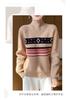 100% pure wool comfortable half height jacquard pullover sweater