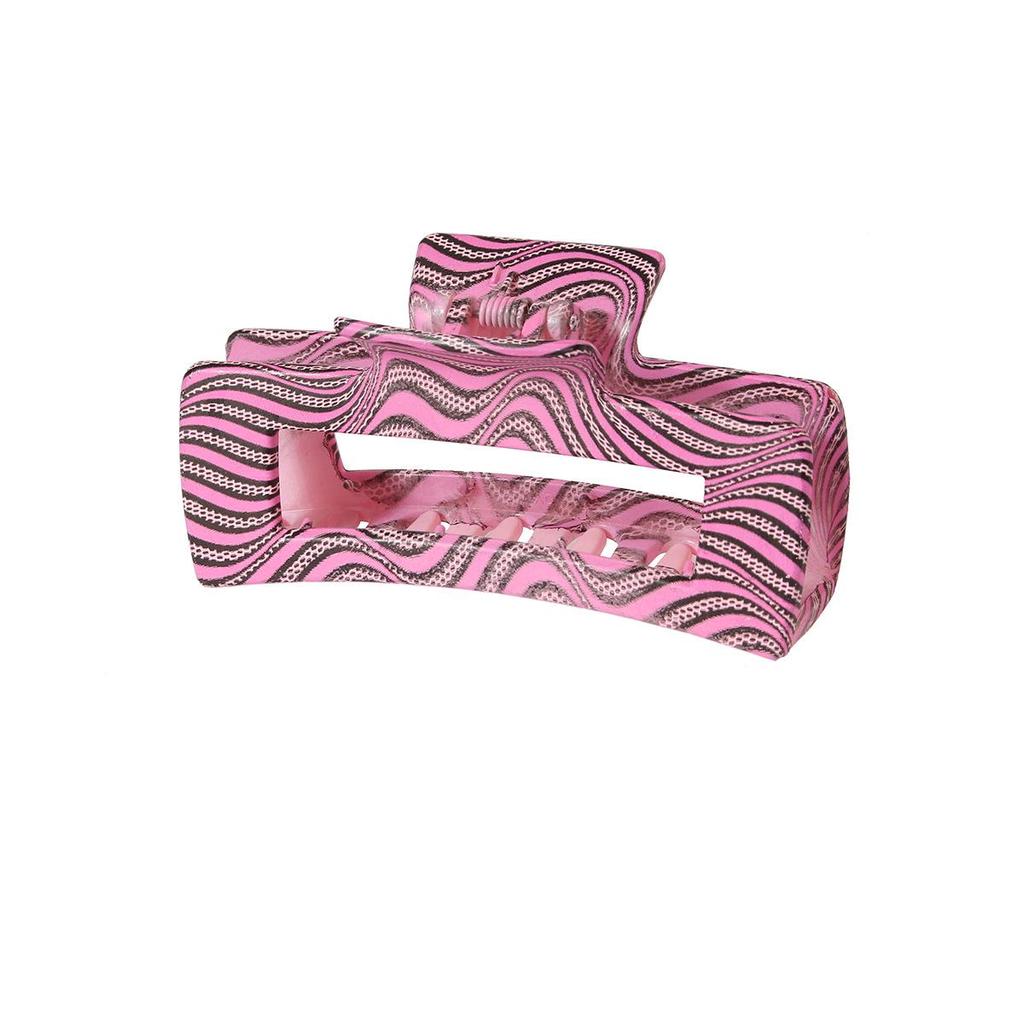 10,5CM Vintage klip na vlasy žralok s leopardím vzorem: Evropská a americká geometrická spona do vlasů pro všestranné drdoly