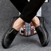 Ανδρικά Loafers με μαλακή εφαρμογή - Άνετο μαύρο δερμάτινο άνω μέρος, εσωτερική επένδυση PU, εξωτερική σόλα από καουτσούκ για όλες τις εποχές