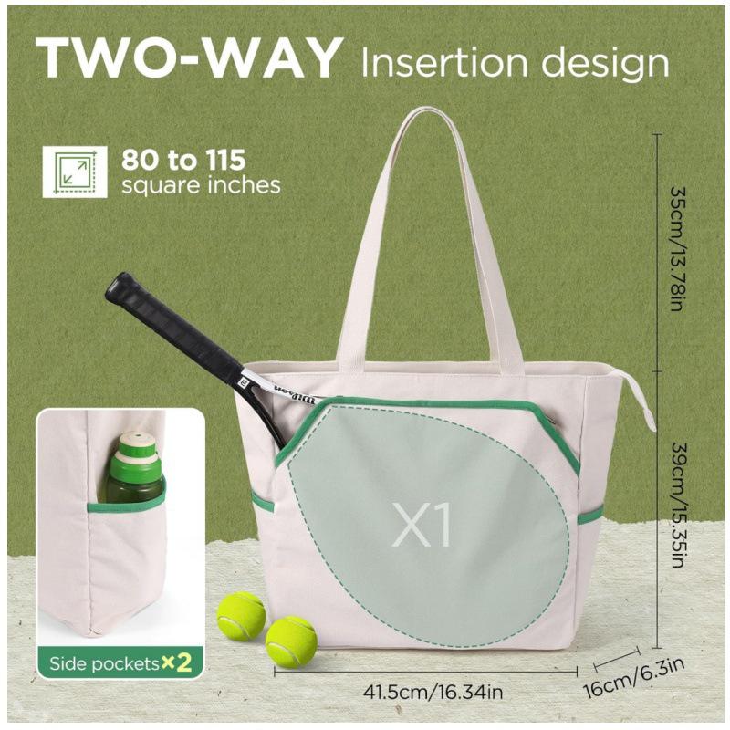 In-Stock Tennis Tote Bag: Portable Sports Handbag & Racket Backpack for Tennis or Badminton Equipment Storage