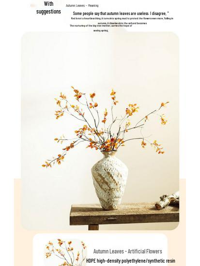 Jingdezhen Wabi-Sabi Keramikvase für Trockenblumen - Retro-Stil für Wohnzimmer oder Esstisch