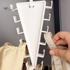 Hanger with 12 Hooks 5/8/12Pcs V-Shaped Double Sided Hanger, 360 Degrees Rotating Compact Storage Hooks, Space Saving Closet Organizer for Pants Hats