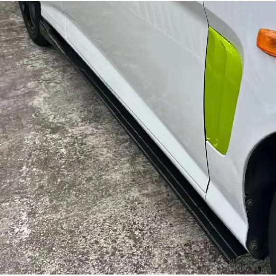 For Mercedes Benz Accessories W204 C63 C180 C200 C260 C300 AMG Car Side Skirt Extension Rocker Panel Splitters Winglet Lip Body