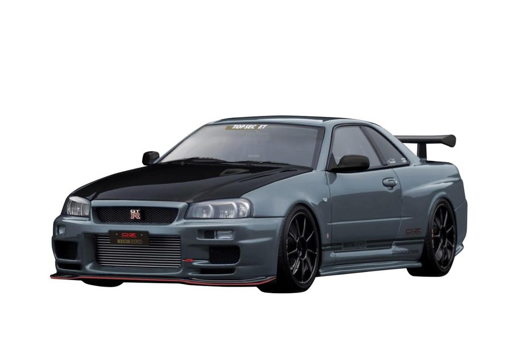 Ignition Model TOP SECRET NISMO Stealth Gray Finished Product IG3639 1/18 34GT-R (BNR34)