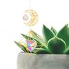Crystal Prism Ball, Real Healing Crystal, Handcrafted Crystals, Stunning Light Display for Home Office Garden Car Decoration, Drives Away Birds, Suita