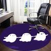 1pc Ghost Party Office Round Area Rug, Under Office Chairs Bedroom Living Room Home Decor, Room Deco