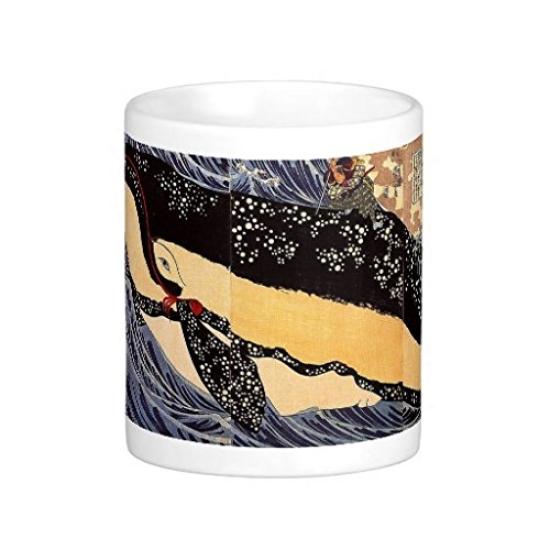 Utagawa Musashi Kills the Photo Mug Kuniyoshi's "Miyamoto Whale" Mug (Ukiyo-e Series)