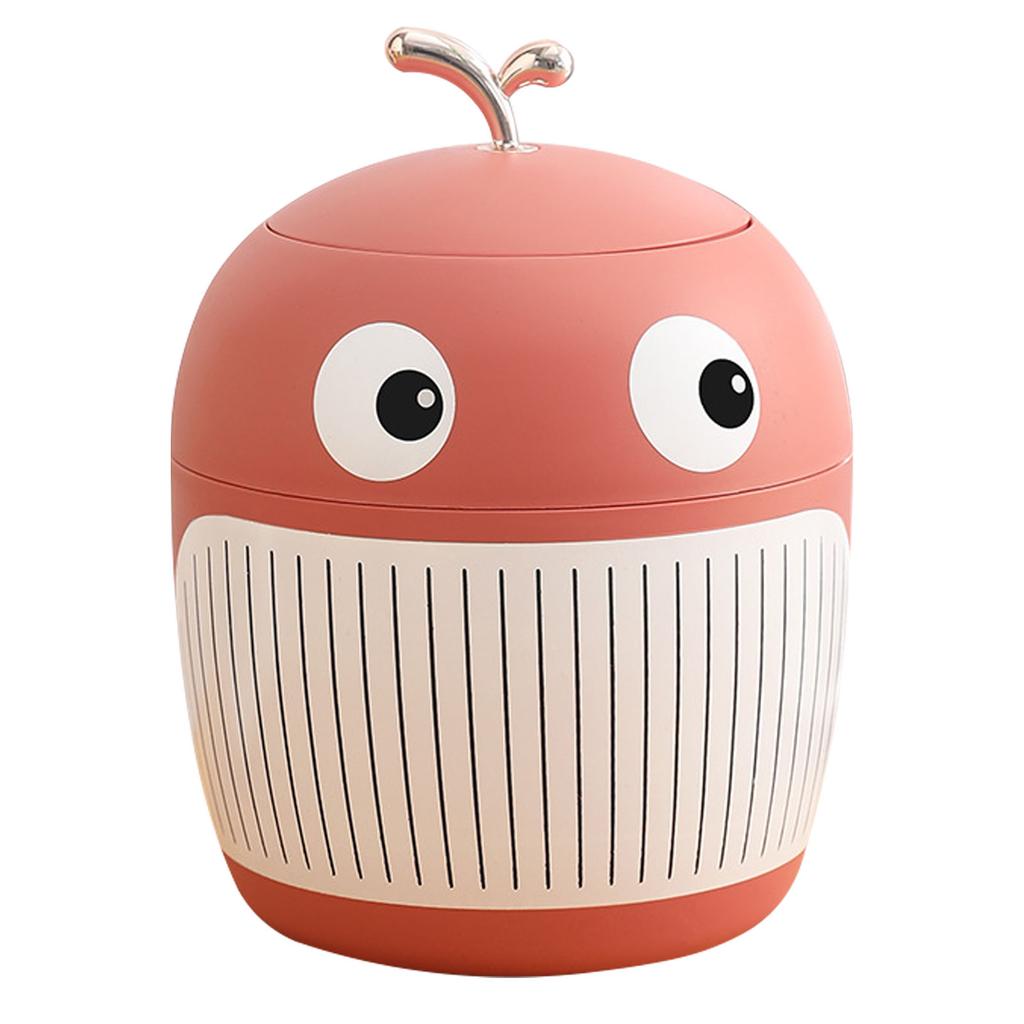 Little Whale Trash Can Mini Cute Light Luxury Garbage Bin Portable Multifunctional Trash Can for