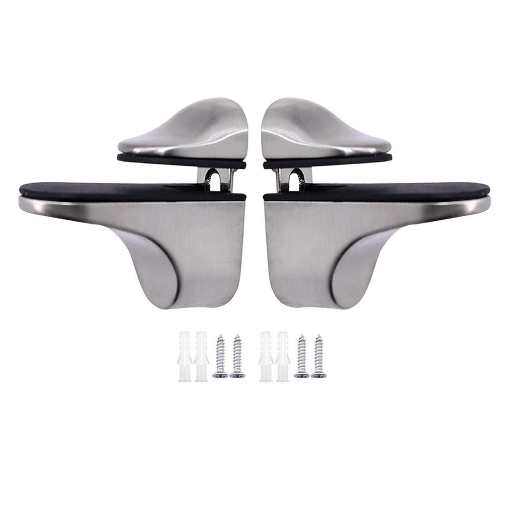 Glass Shelf Support Clamp, Glass Brackets for 3-21mm Wood, Bathroom Clip Holder for Bedroom Shelves, Furniture Repair