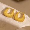Raffinate Ear Cuff in Acciaio Titanio Oro 18k per Donna