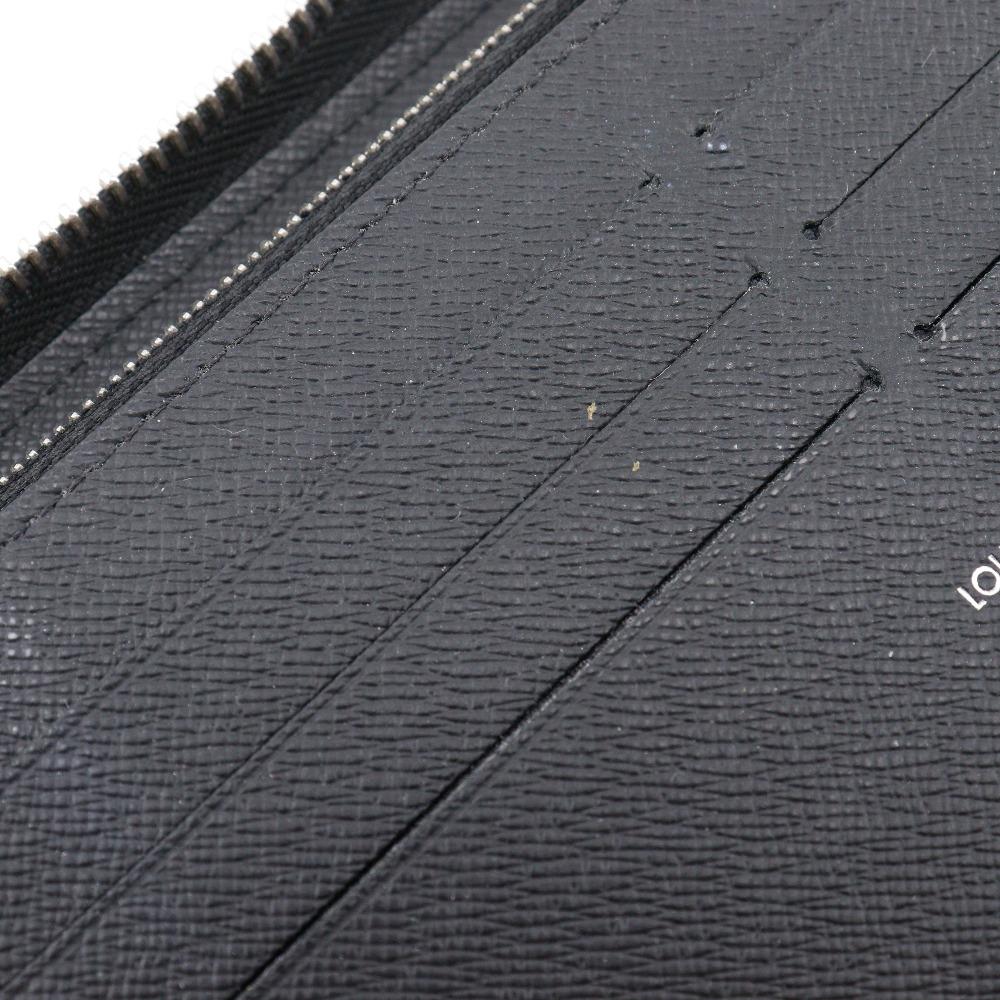 LOUIS VUITTON Zippy Organizer NM Purse M30056 Noir black Taiga mens Used