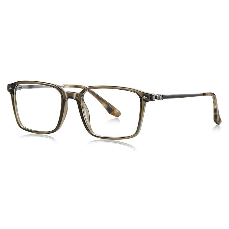 Reading Farsighted Glasses For Men Square Prescription Transparent Eyeglasses TR90 Anti Blue Light Computer TiredEyesightGlasses