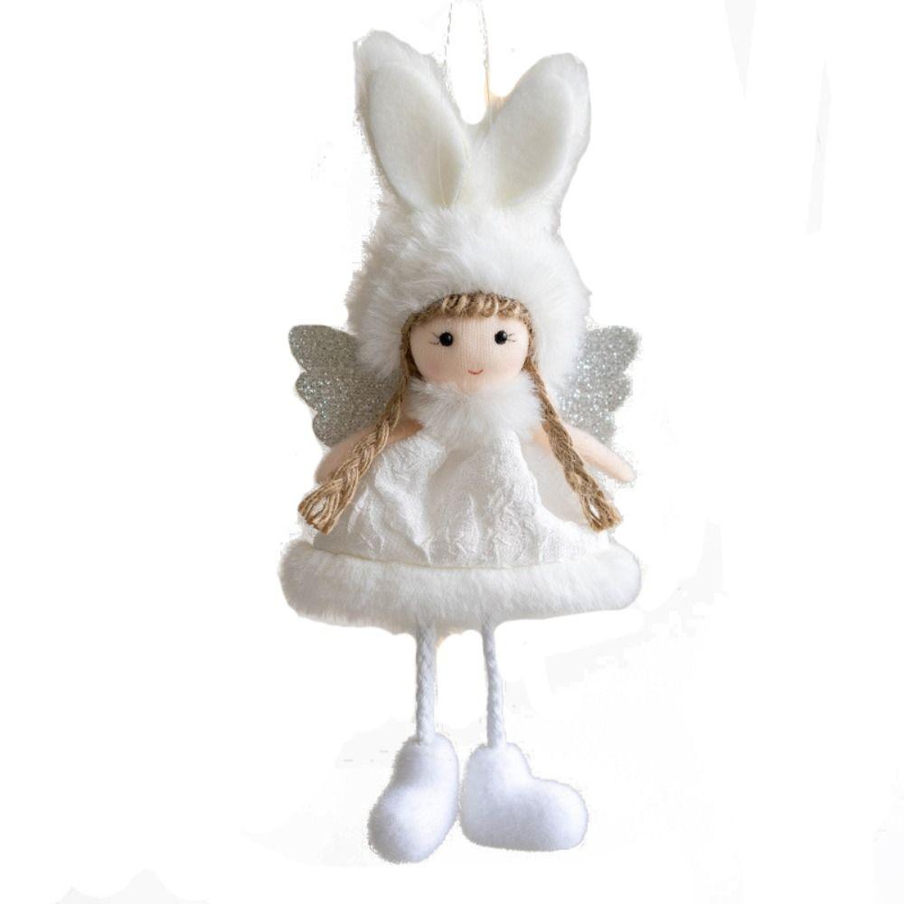 Angel Girl Doll Christmas Hanging Pendants Plush Drop Ornaments Creative Xmas Tree Decorations