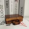 Stone Collectible Ornaments In Wooden Crystal Collection Box And Suitcase