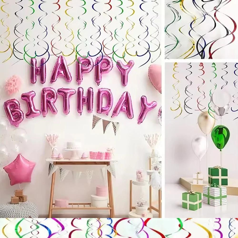 6 BUC/spirală Decorațiune Suspendată Decorațiune Suspendată Creativă Decorațiune Suspendată în Tavan Paiete DIY Recuzită Nuntă Petrecere de Ziua de Naștere