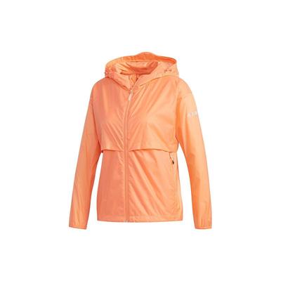 Logo Hooded Long Sleeve Zip Jacket Women Jackets Orange EH5013