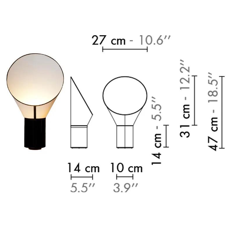 Modern design LED floor lamp horn table lamp bedroom lighting floor lamp hotel Nordic luxury room decoration lighting fixture