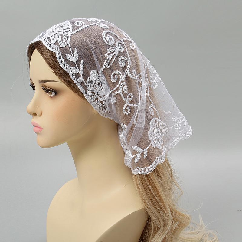 

Кружевной Цветок Вышивка Церковный Треугольный Шарф Женщины Шаль В Церковный Шарф Элегантный Дамский Летний Дорожный Защита От Солнца Хандана