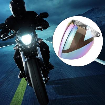 Windshield Visor with 3 Snaps for Flip Bubble