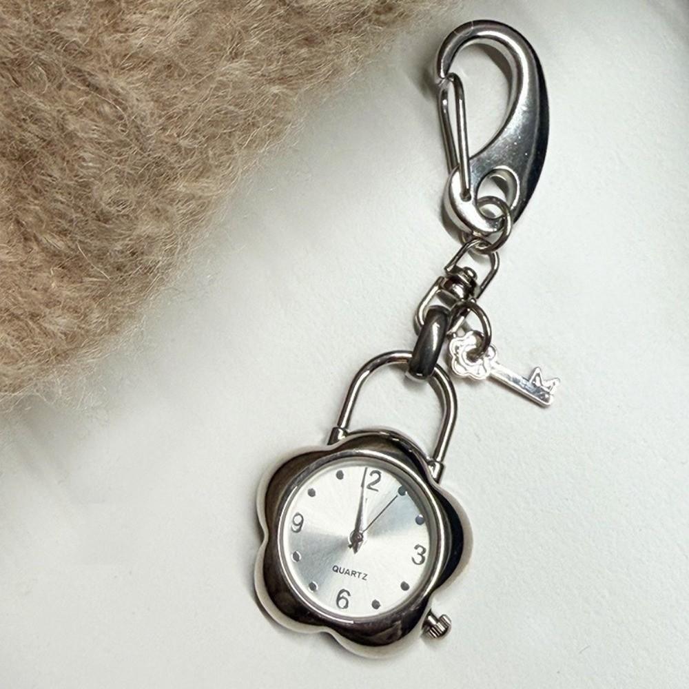 Vintage Look Steampunk Uhr Schlüsselanhänger Metall Paar Stil Schlüsselanhänger Taschenuhr Rucksack Anhänger