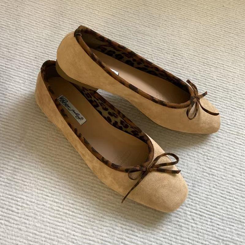 Fashion Luxury Female Shallow Women Ballet Flats Shoes Slip On Footwear Spring Summer Fashion Square Toe Ladies Flats With Shoes