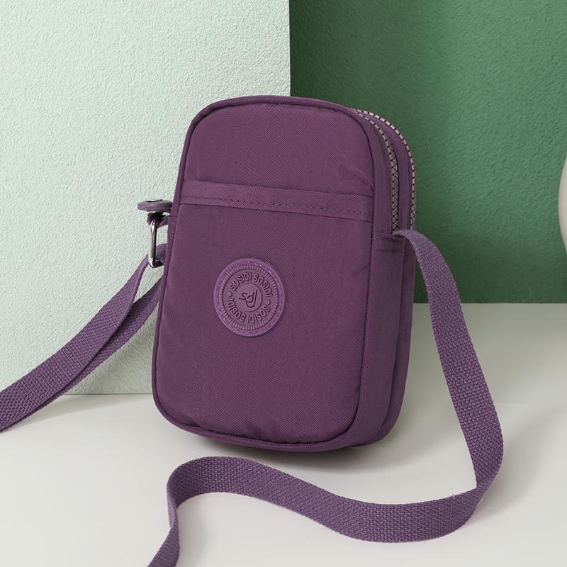 Solid Color Mobile Phone Bag Women's Crossbody Bag Coin Purse