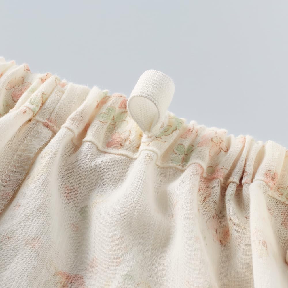 Gunze Deodorant Long Sleeves and Willow Purple Women's Pajamas, Pants, Pattern, (TP2314)