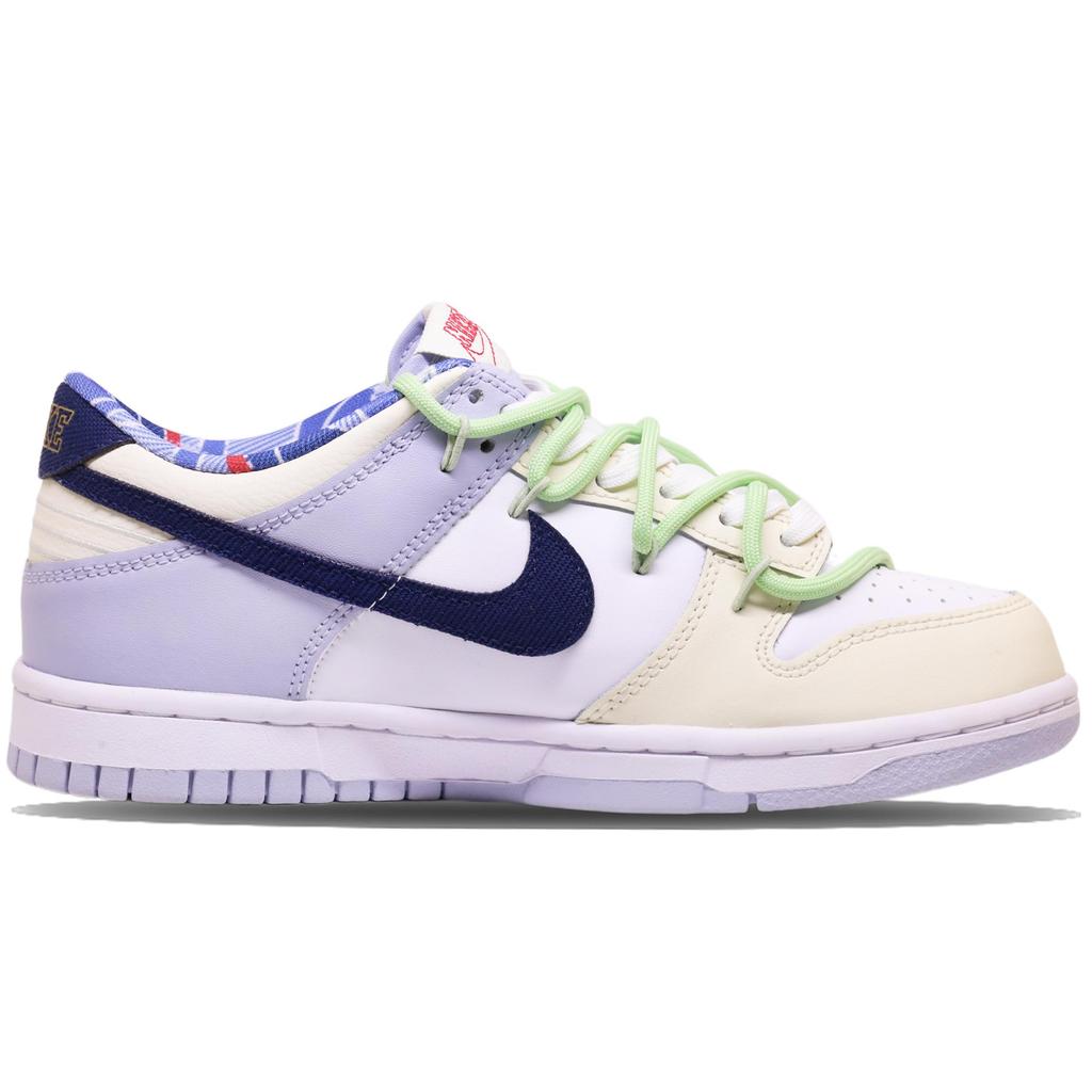 Nike Pantofi Skateboard Dunk Rezistenți la Abraziune Joși Femei Alb Verde IH7343-141(EchipaF-)