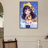 5D DIY Full Square Drill Diamond Painting Girl Kit Home Decor Art 45x65cm