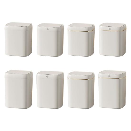 Electric Sensor Garbage Bin Smart Motion Trash Can, 4 Mode Automatic Open Lid Can with Rechargeable Battery, 11/13 L Plastic Waste for Kitchen