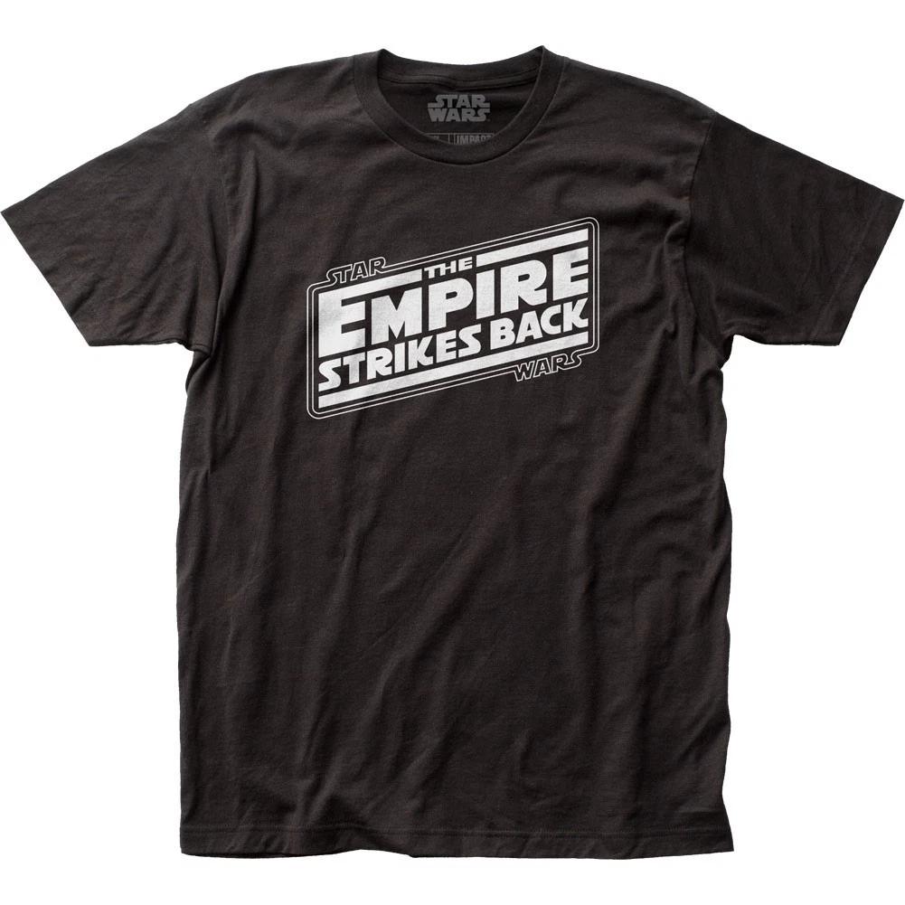Men s Star Wars The Empire Strikes Back Logo T-Shirt Black - New 3XL