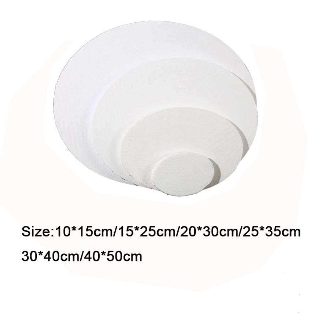 Cotton Oval Oil Canvas Blank Drawing Board Picture Frame Painting Board  Oil Paint