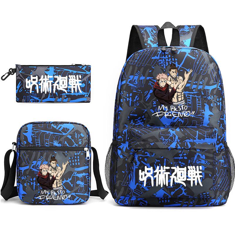 

Jujutsu Kaisen Three piece printed starry sky backpack set 42*30*16cm