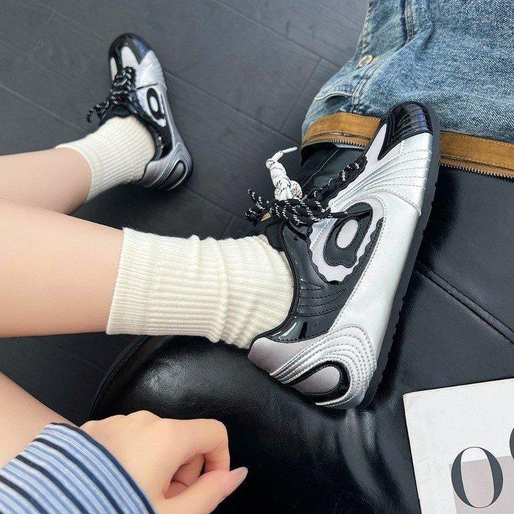 Retro versatile baseball moral training shoes for women 2025 summer new breathable thin casual sports racing Forrest Gump shoes for women