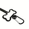 Freihändige Hundekotbeutel-Clips - ABS + Knochenförmiger Kunststoff Langlebiger Müllbeutel-Halter für die Haustierreinigung Praktischer Halter während Spaziergängen