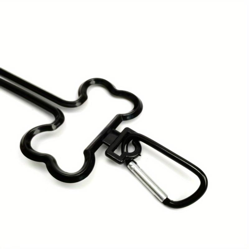 Freihändige Hundekotbeutel-Clips - ABS + Knochenförmiger Kunststoff Langlebiger Müllbeutel-Halter für die Haustierreinigung Praktischer Halter während Spaziergängen