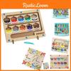 Customized Magnetic Colorful Number Maze Montessori Wooden Magnetic Puzzle Counting Game Toy
