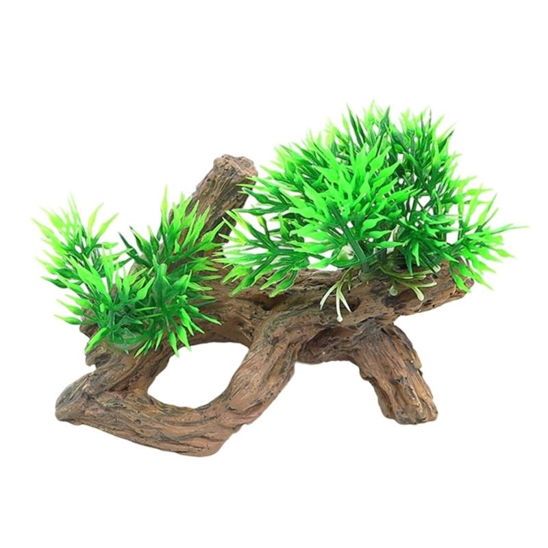 Life Like Tree Root Aquariums Ornament Easy To Clean Resin Fishtanks Landscape Decoration for Safe Fish Shrimp Habitats