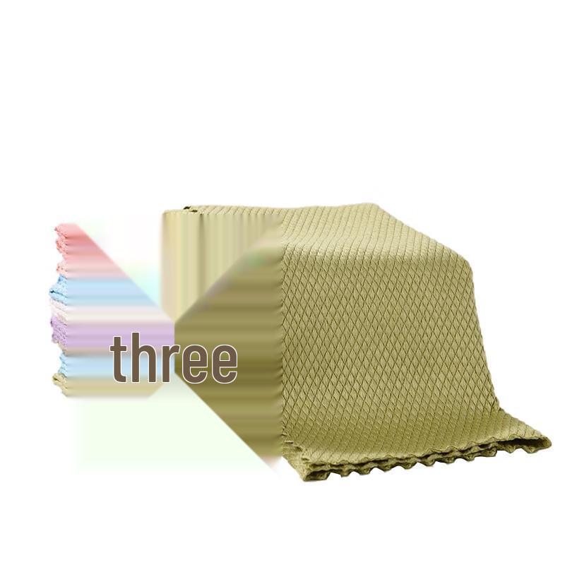 Lint-Free Fish Scale Glass Cloth: Absorbent, Streak-Free, Kitchen-Ready, and Non-Staining Towel.