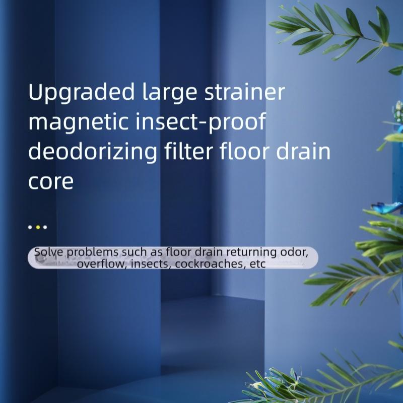 Stainless Steel Universal Floor Drain Core Odor Proof Anti Clog Filter For Bathroom Shower Kitchen Use