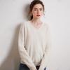 Fanzhen Women's Thickened 100% Cashmere V-Neck Sweater