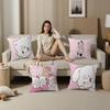 Cute Cartoon Mikko Cat Pillow Cover for Bedroom Room and Living Room Sofa Decorative Cushion Cover