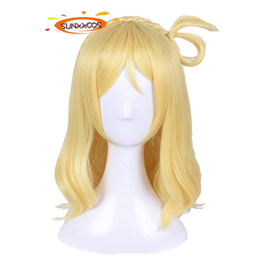 SUNXXCOS Love Live! Heat-Resistant Cosplay Wig with Net, Costume Accessory for Women, Cosplay Prop (Mari Ohara)