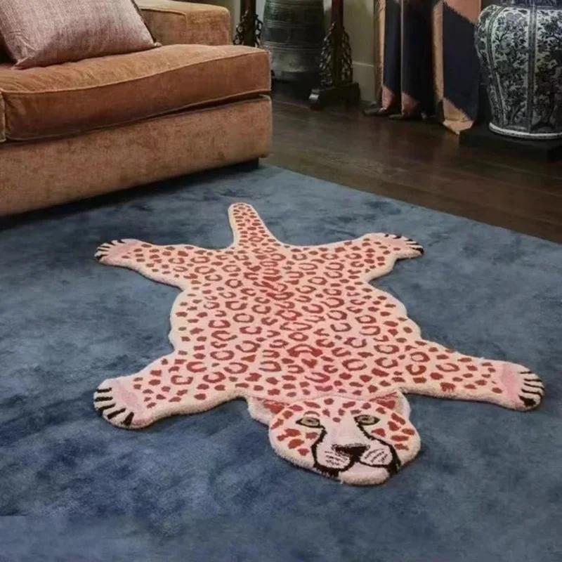 Imitation cashmere carpet Upgraded Material Creative Rug Living Cute Animal Room Bedroom Bathroom Non-slip Carpet Rug Mat