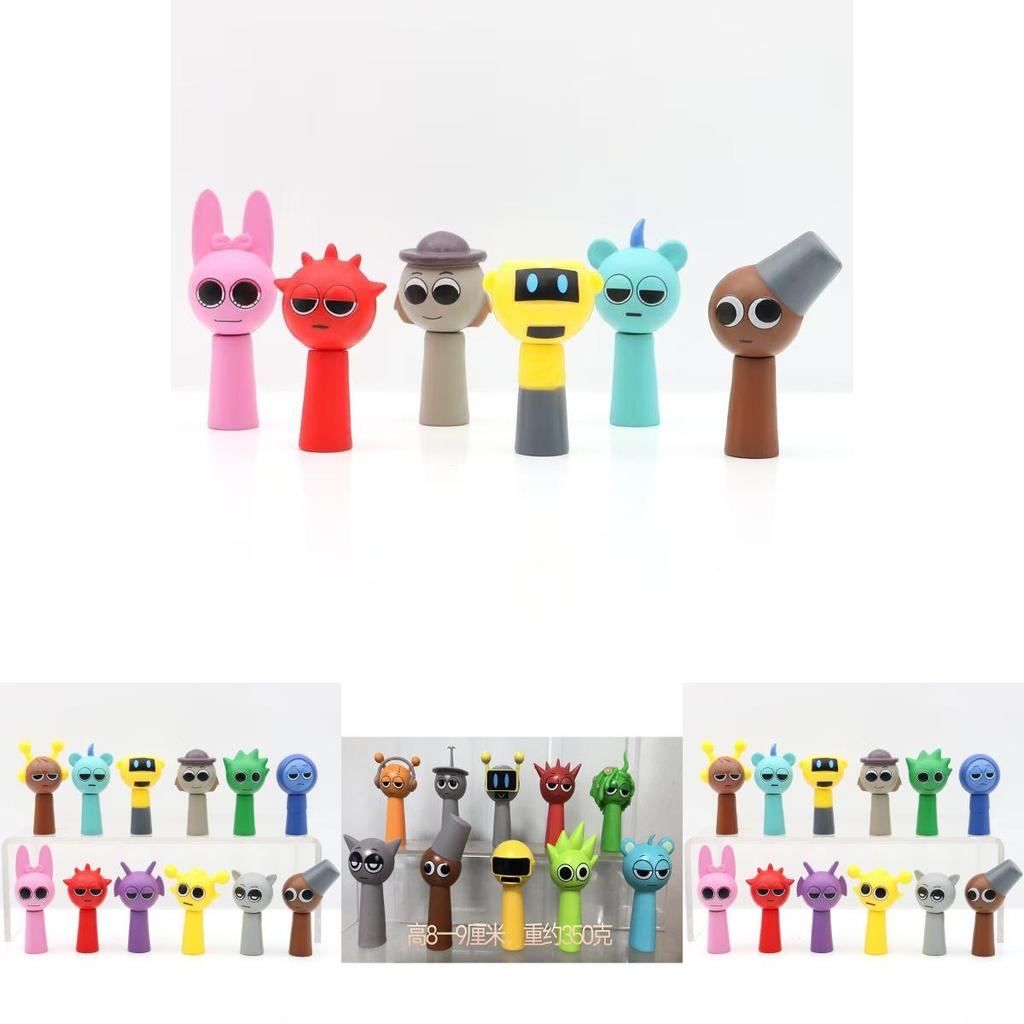 Cute Pvc Rhythm Box Figures Game Collectibles For Cake Decoration And Display