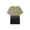 American Retro Logo Print Gradient Casual Sporty Short Sleeve T-Shirt Men Tops Green DR7824-334