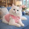 Breathable Puppy T-shirt Soft Pet Collar Vest Pet Shirts Apparel Pet Two Leg Clothes  Pet Wear