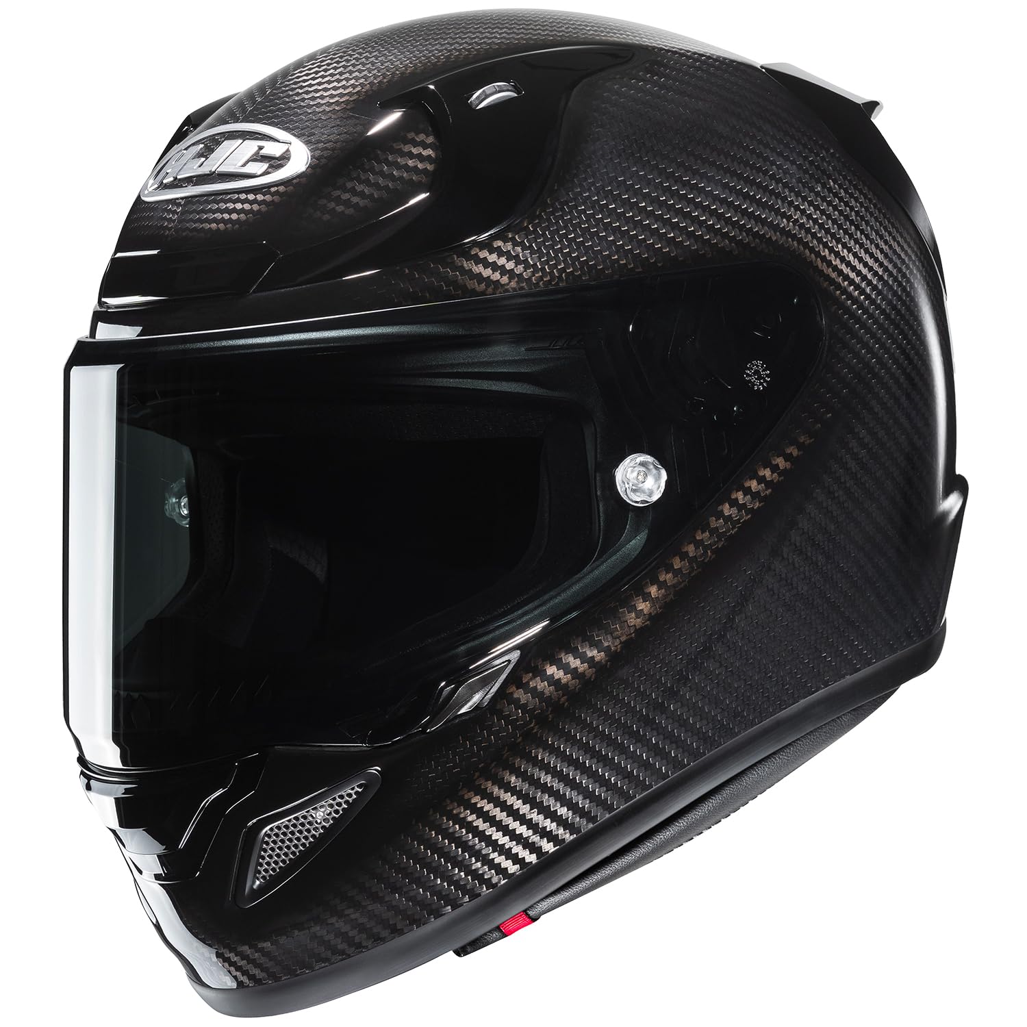 

HJC HELMETS Motorcycle Full Face Helmet with Internal Ventilation, RPHA12 Carbon Solid, Black, HJH279, Size L (58-59cm)