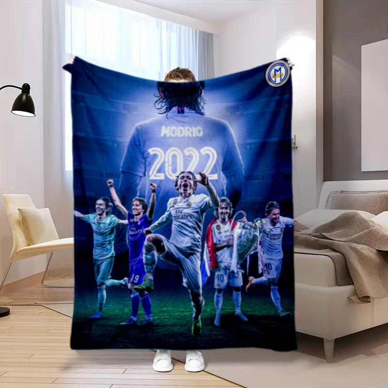 Former Real Madrid CF Croatian professional male football player Luka Modrić blanket Soft four season home bed office travel outdoor warm blanket