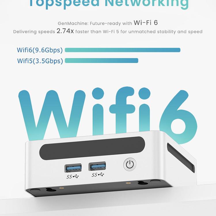 Mini PC R5-4500U Silent Low-Power All-in-One Gaming & Office Computer